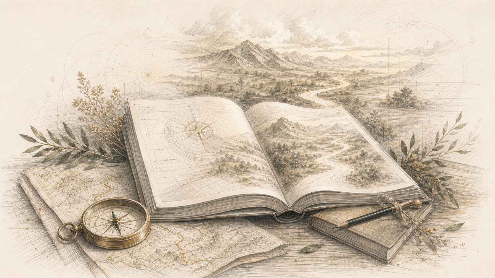IHL Health Map pencil illustration