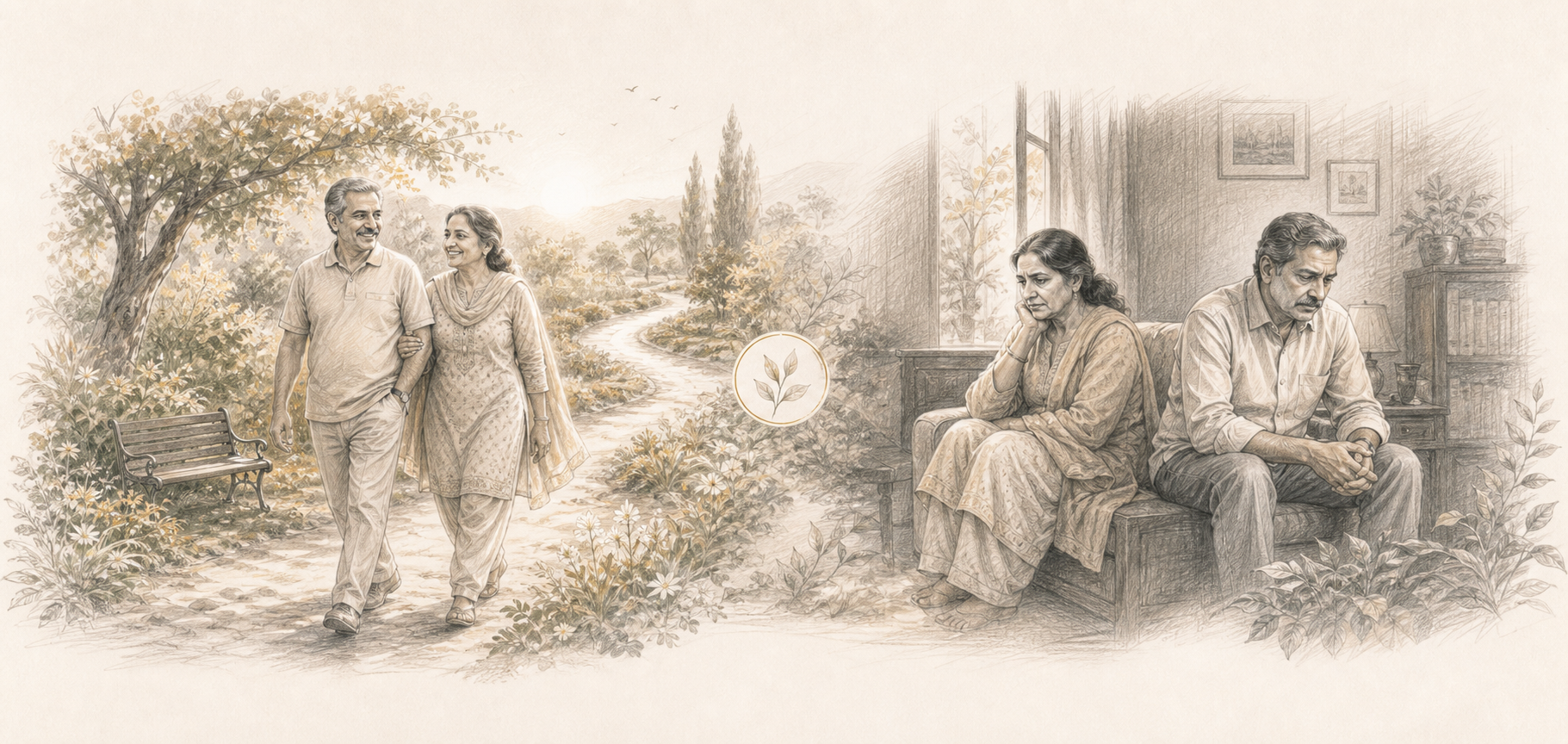 Two possible futures for couples in later life